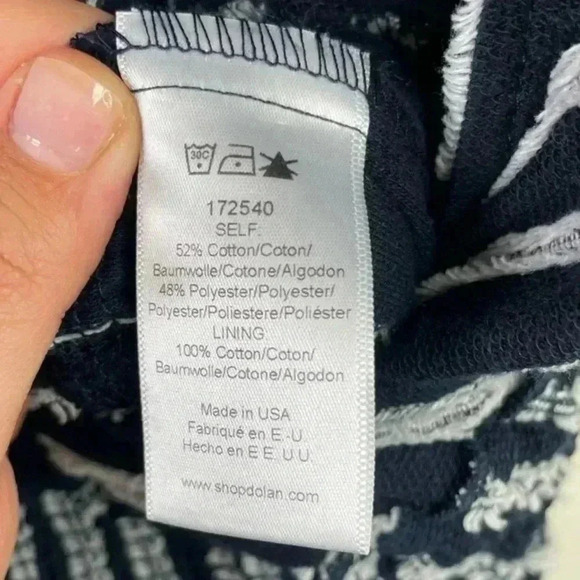 Anthropologie Dolan Navy Striped Canovas Cotton Wide‎ Leg Jumpsuit - Picture 8 of 9